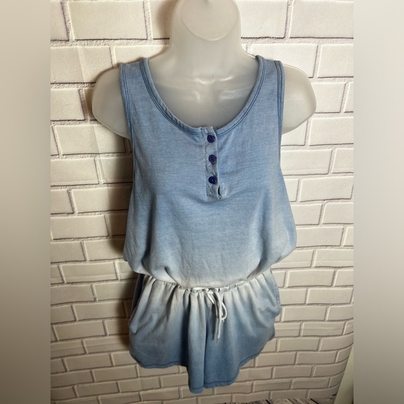 EXIST Women's Loose Fitting High Waisted Sleeveless jumpsuit shorts/ L - Picture 7 of 9